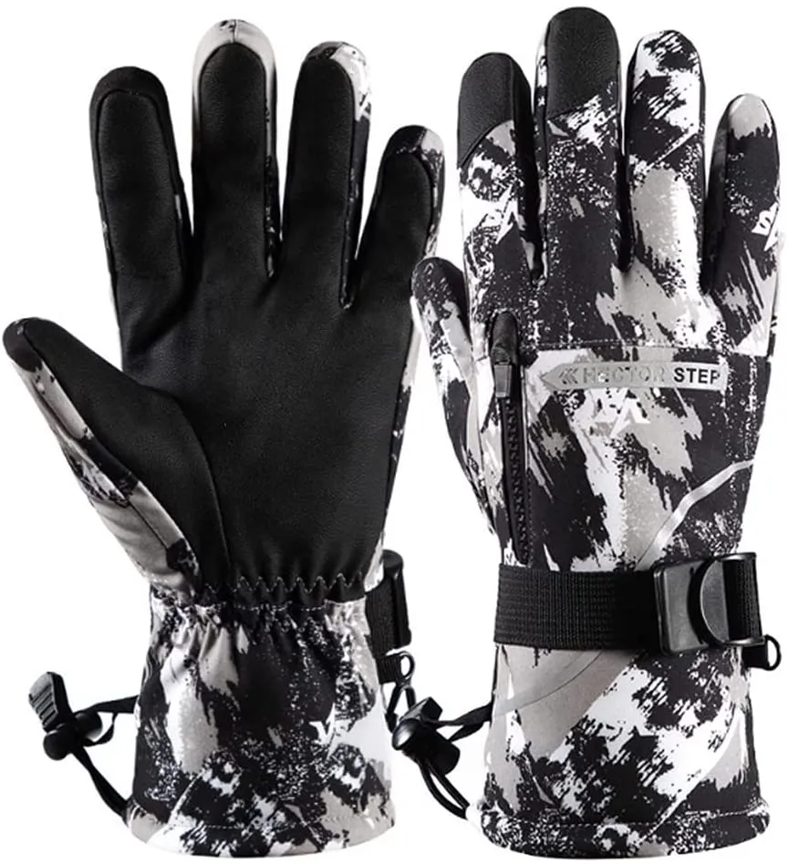 NewDoar Ski Gloves Waterproof Winter Warm Gloves Cold Snowboard Gloves