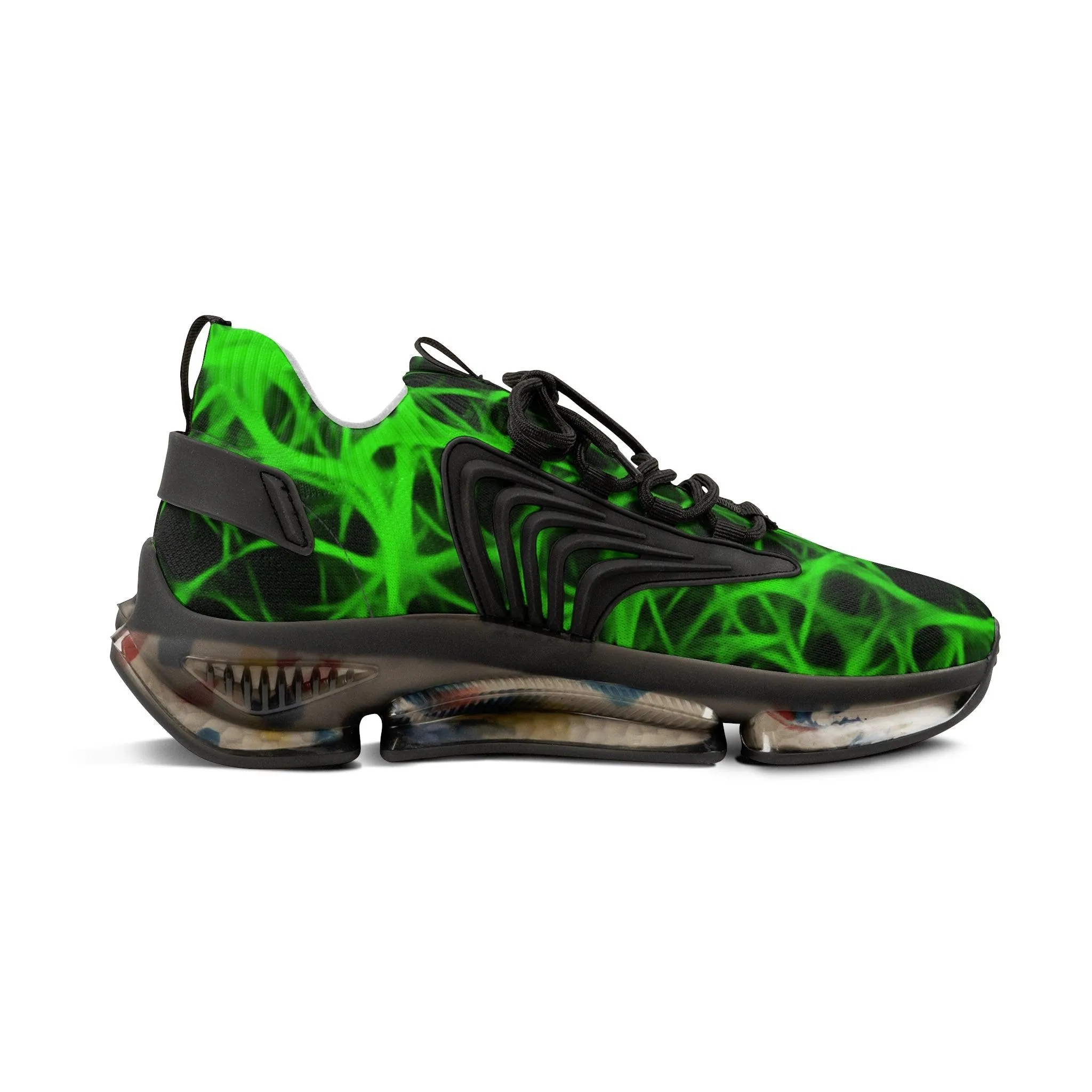 Nuclear Green Charged Men's Mesh Sneakers