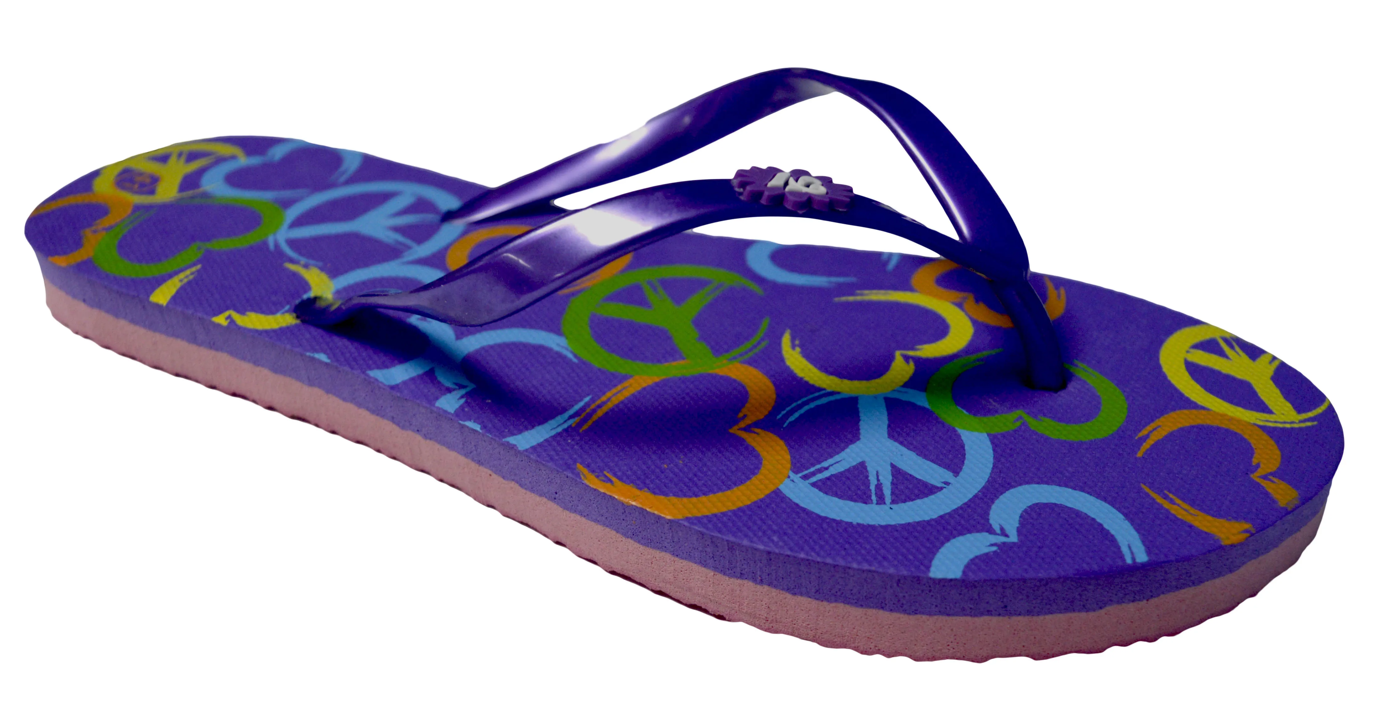 OCTAVE Ladies Summer Beach Wear Flip Flops - Peace Design
