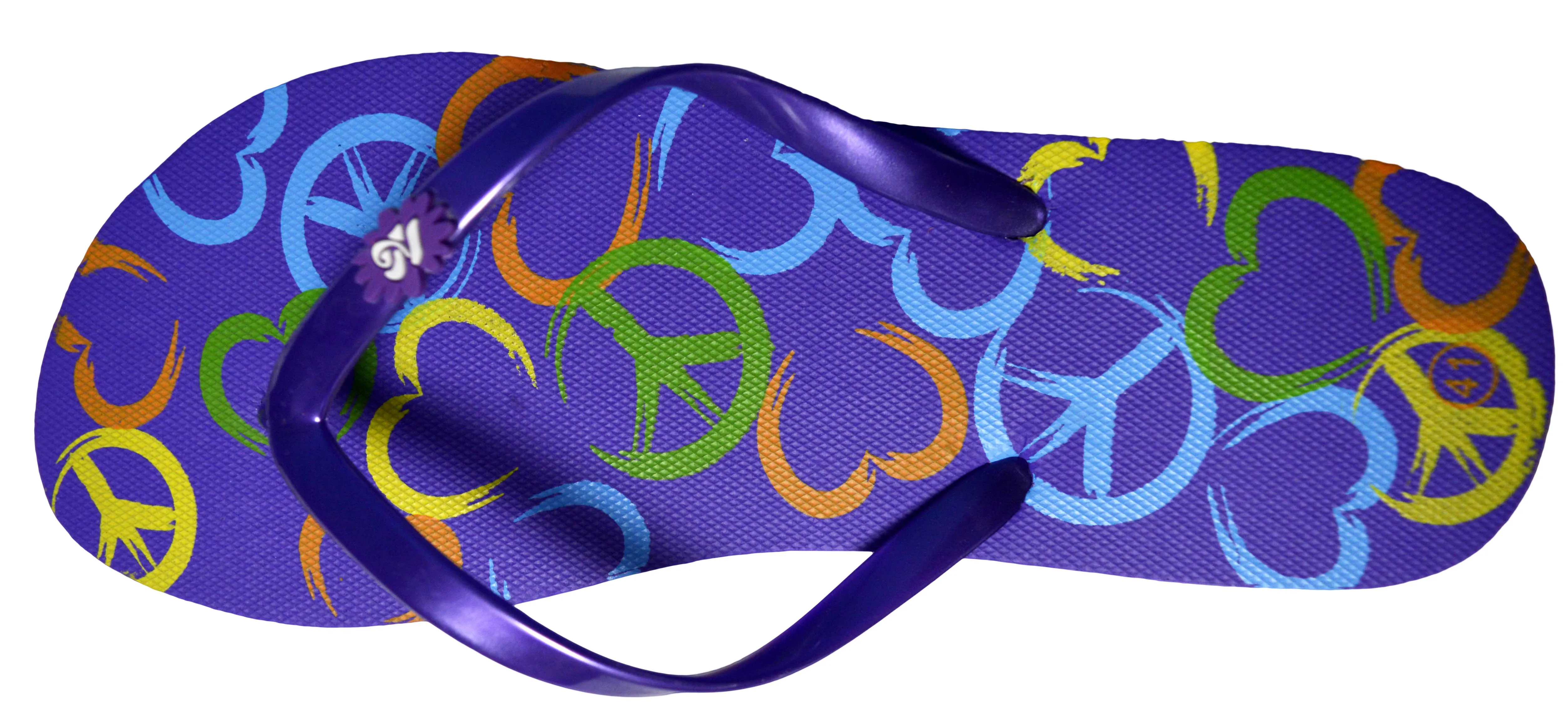 OCTAVE Ladies Summer Beach Wear Flip Flops - Peace Design