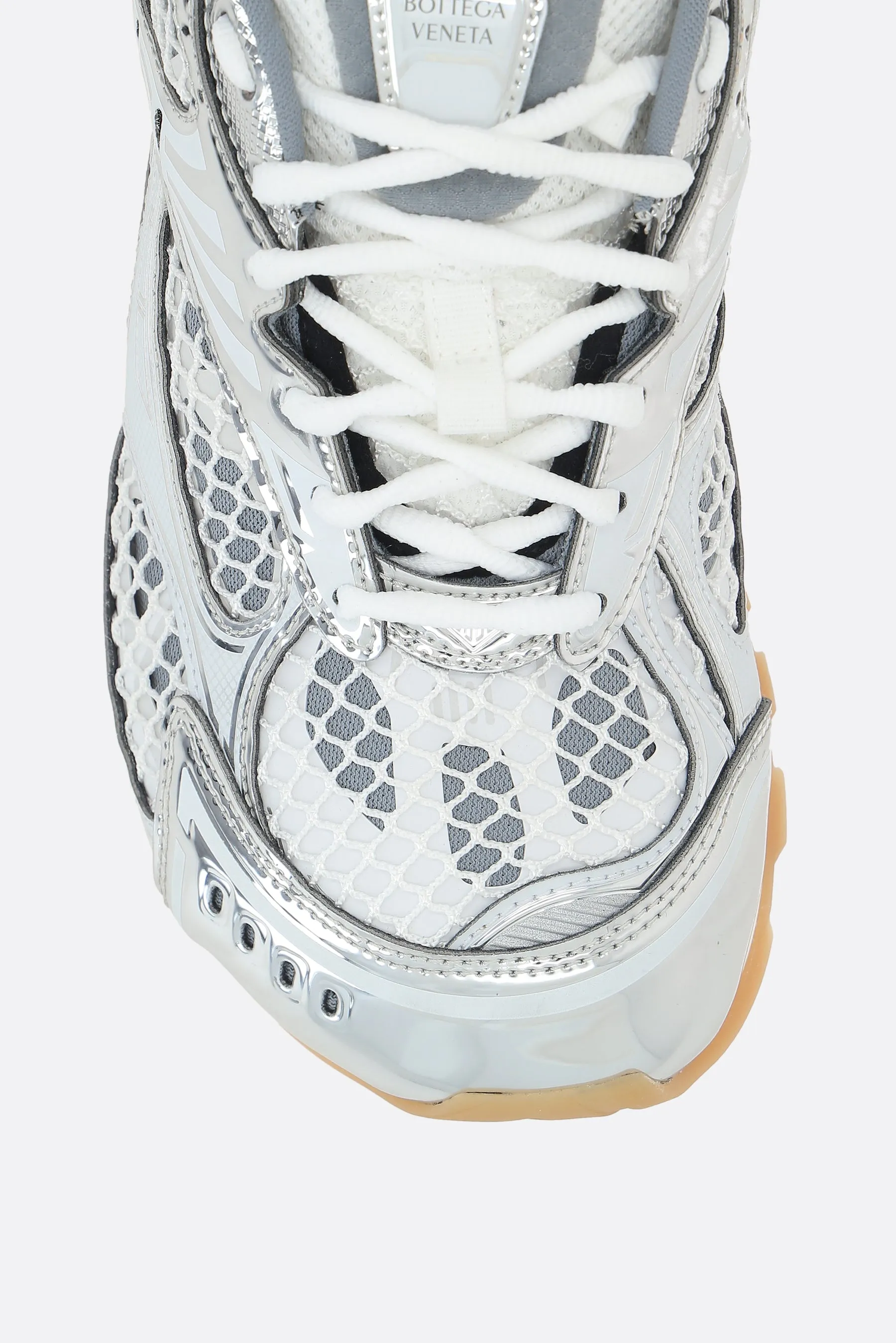 Orbit Mesh & Faux Leather Sneakers