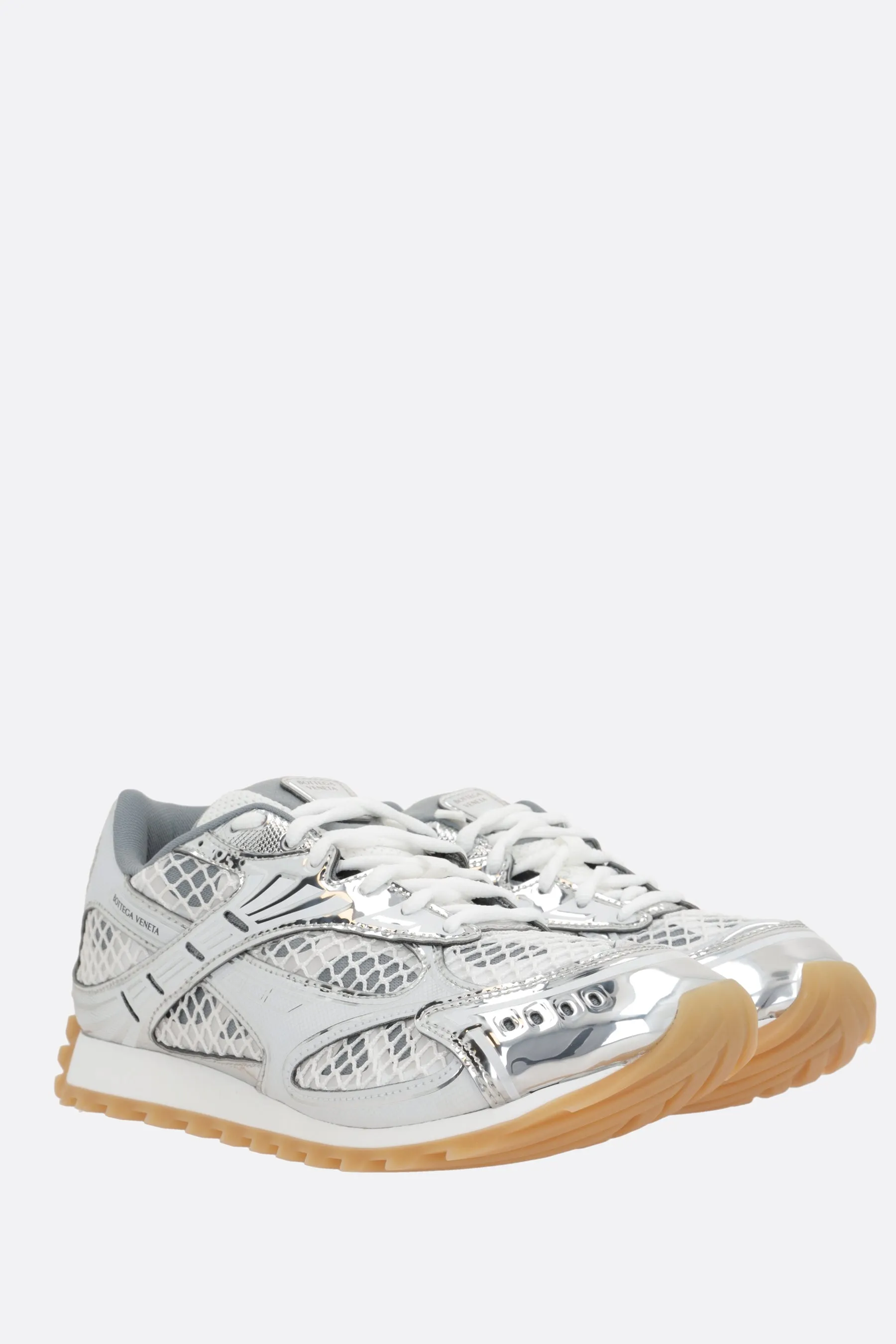 Orbit Mesh & Faux Leather Sneakers