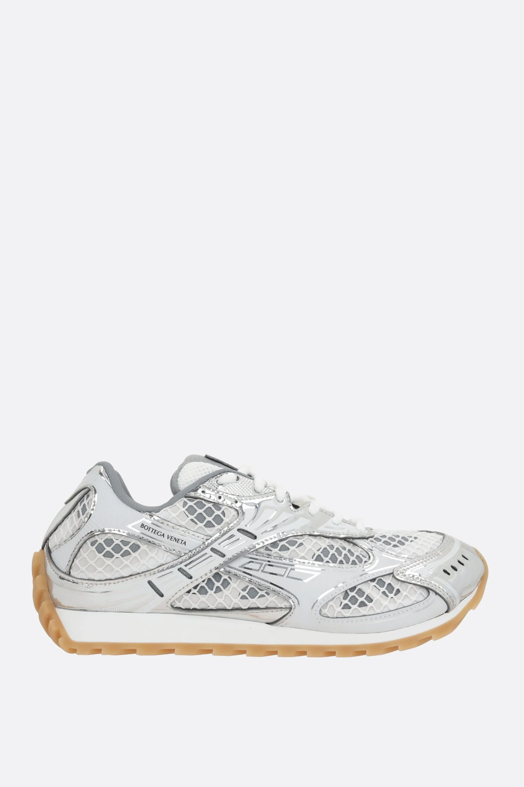Orbit Mesh & Faux Leather Sneakers