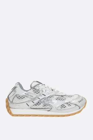 Orbit Mesh & Faux Leather Sneakers