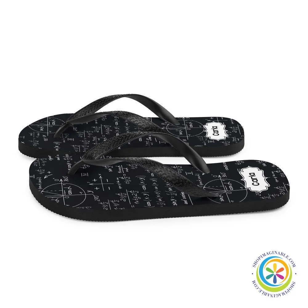 Personalized Math Flip-Flops