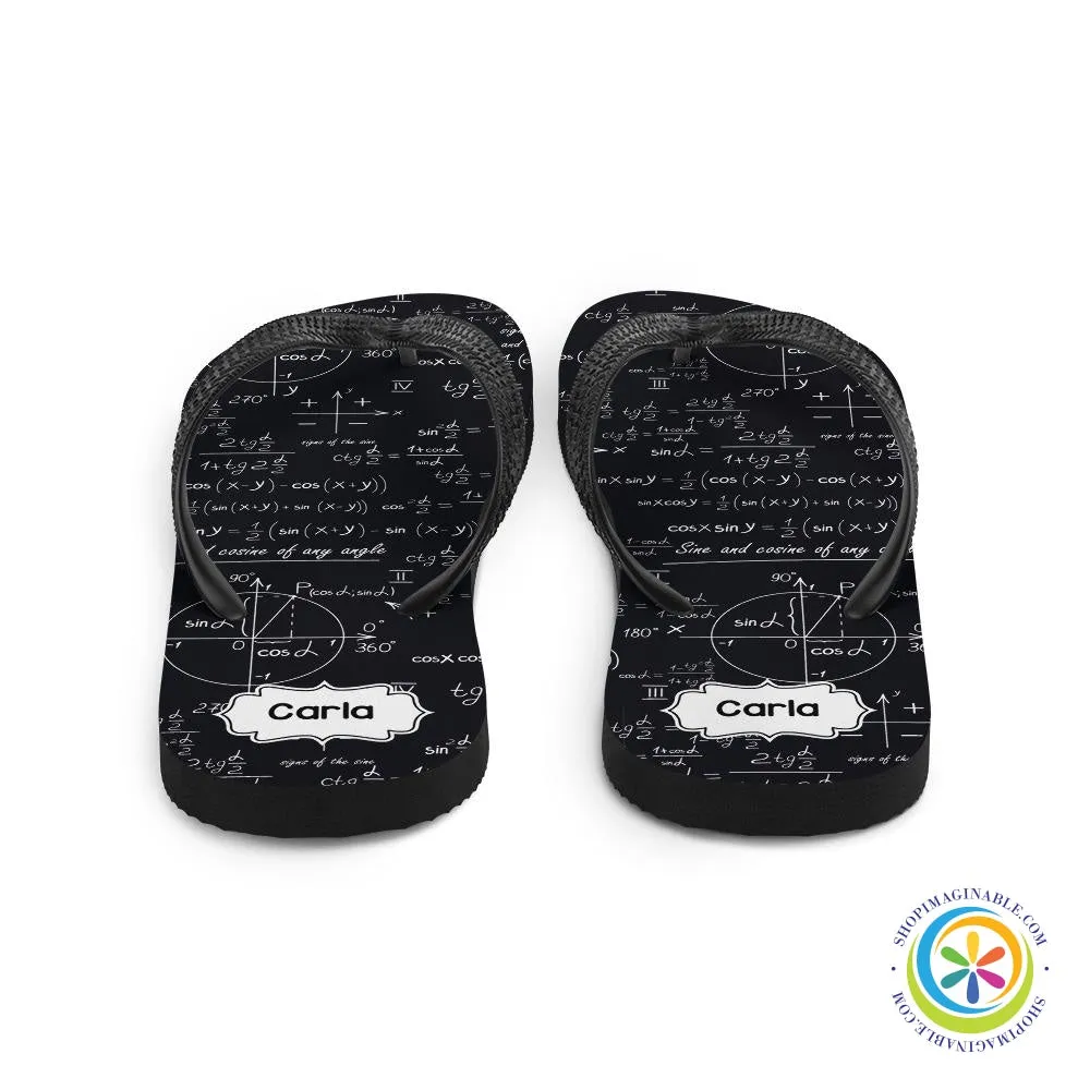 Personalized Math Flip-Flops