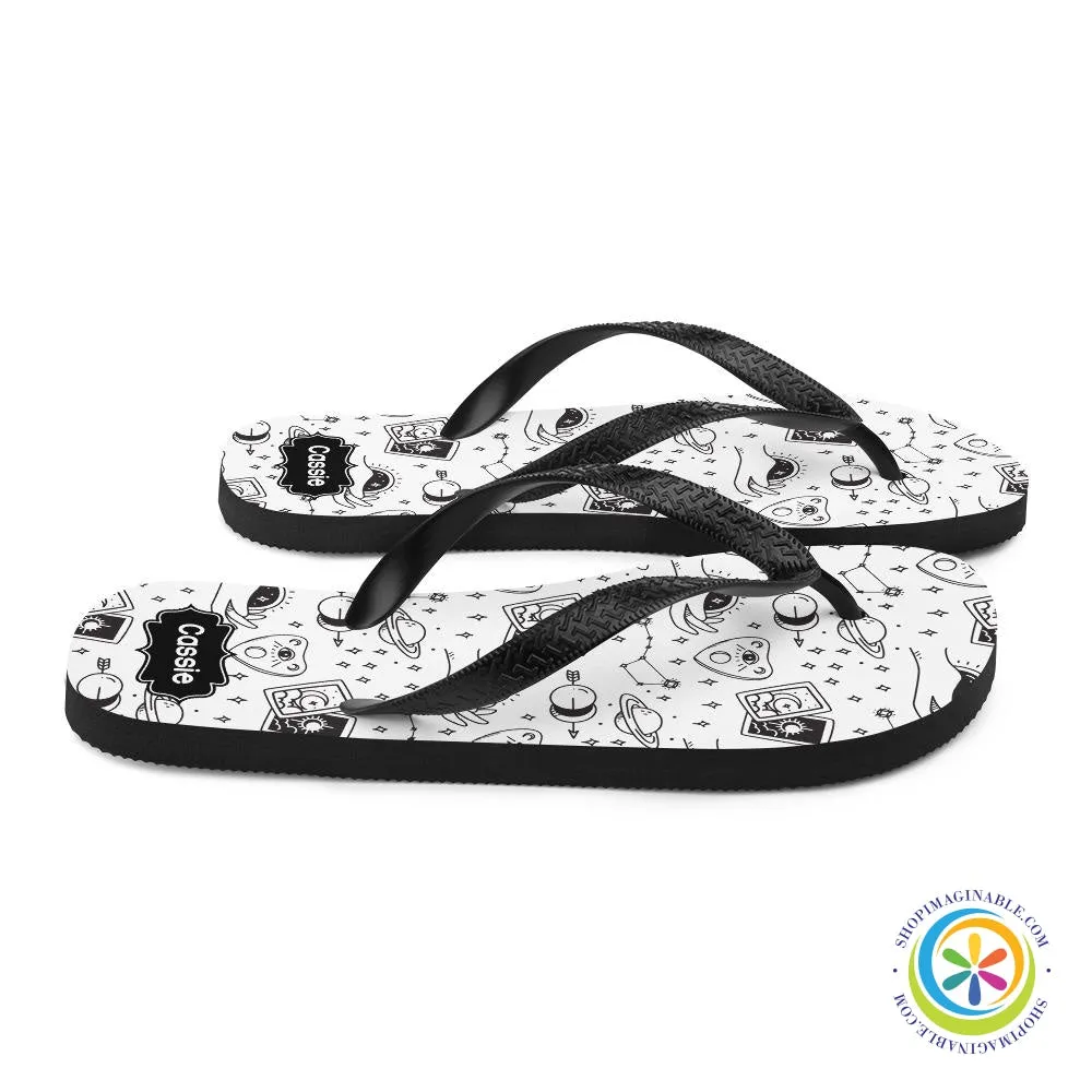 Personalized Mystic Tarot Reading Flip-Flops