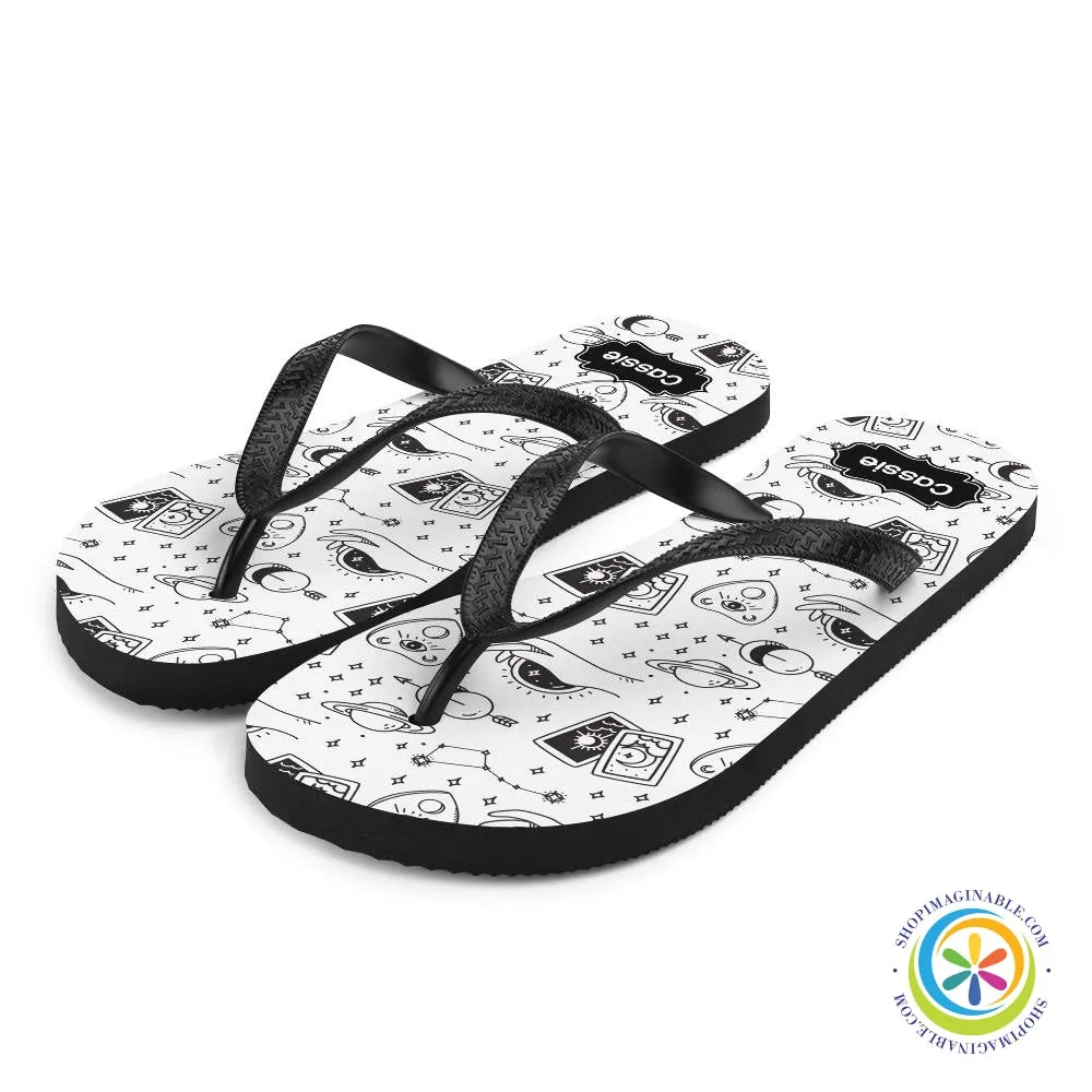 Personalized Mystic Tarot Reading Flip-Flops