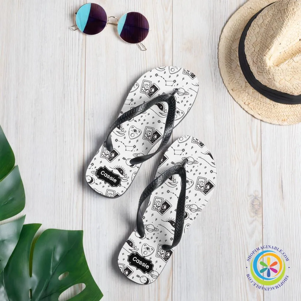 Personalized Mystic Tarot Reading Flip-Flops