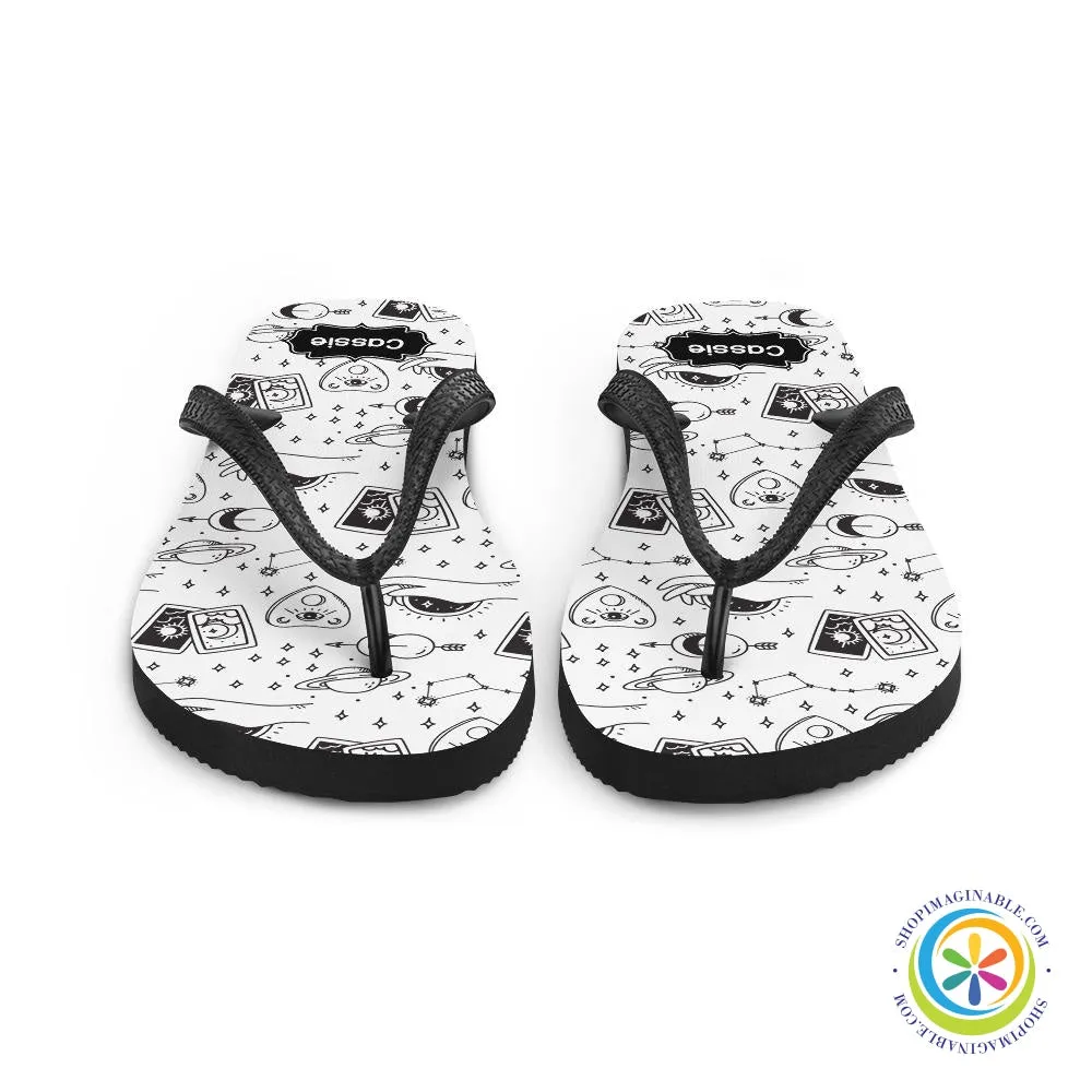 Personalized Mystic Tarot Reading Flip-Flops