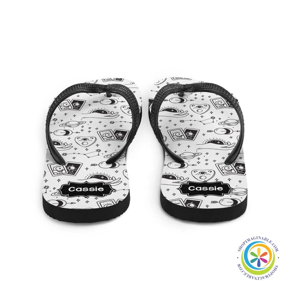 Personalized Mystic Tarot Reading Flip-Flops