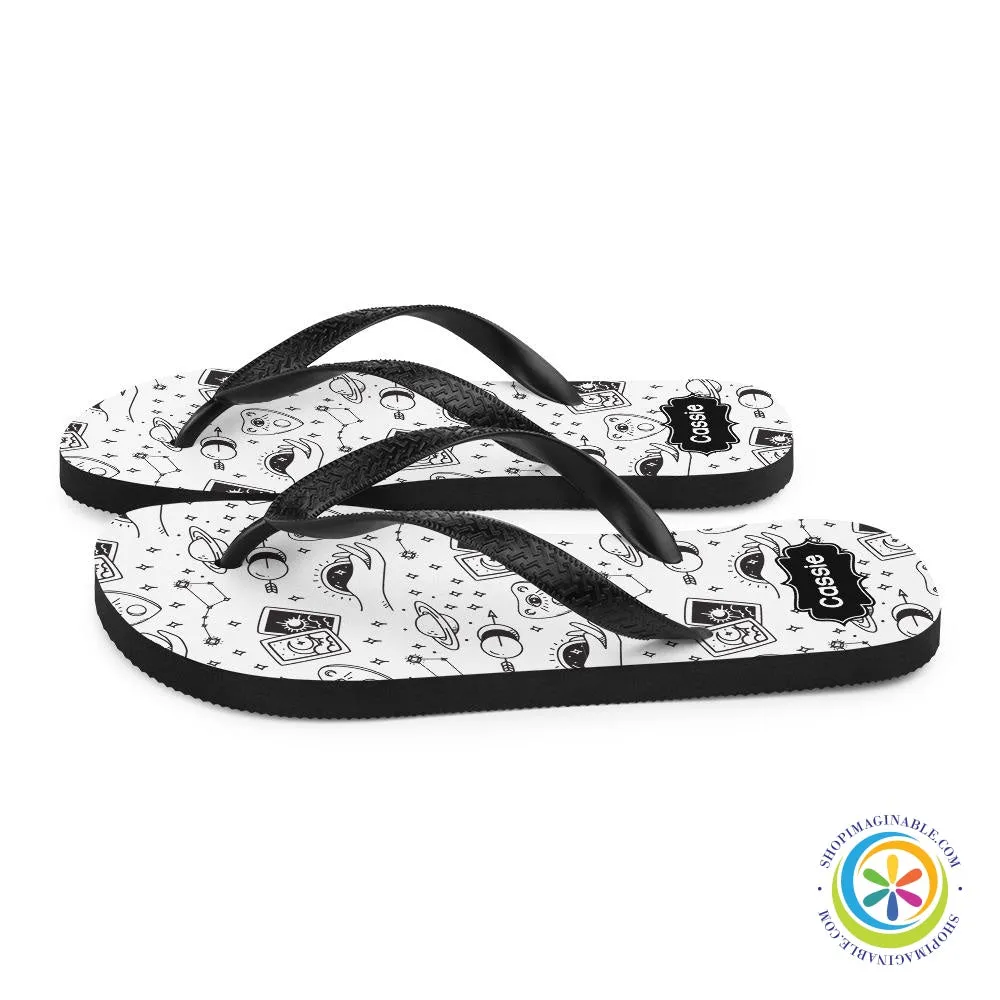 Personalized Mystic Tarot Reading Flip-Flops