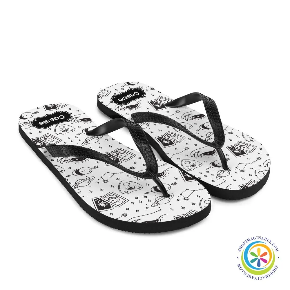Personalized Mystic Tarot Reading Flip-Flops
