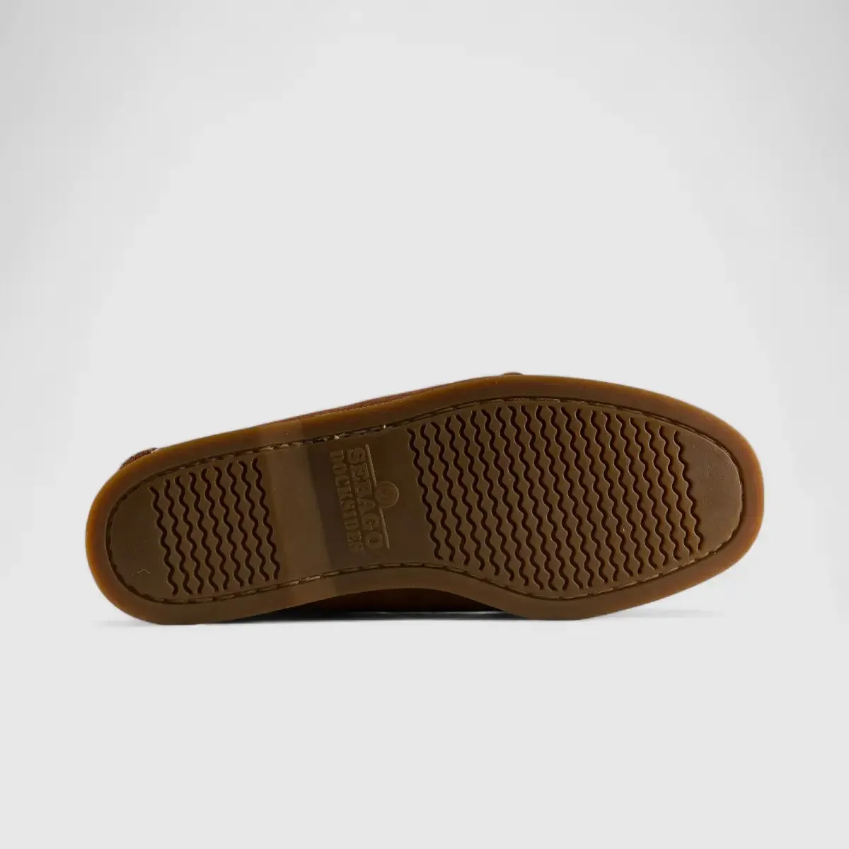Sebago Docksides Portland Suede Brown Cognac Gum 7000G90