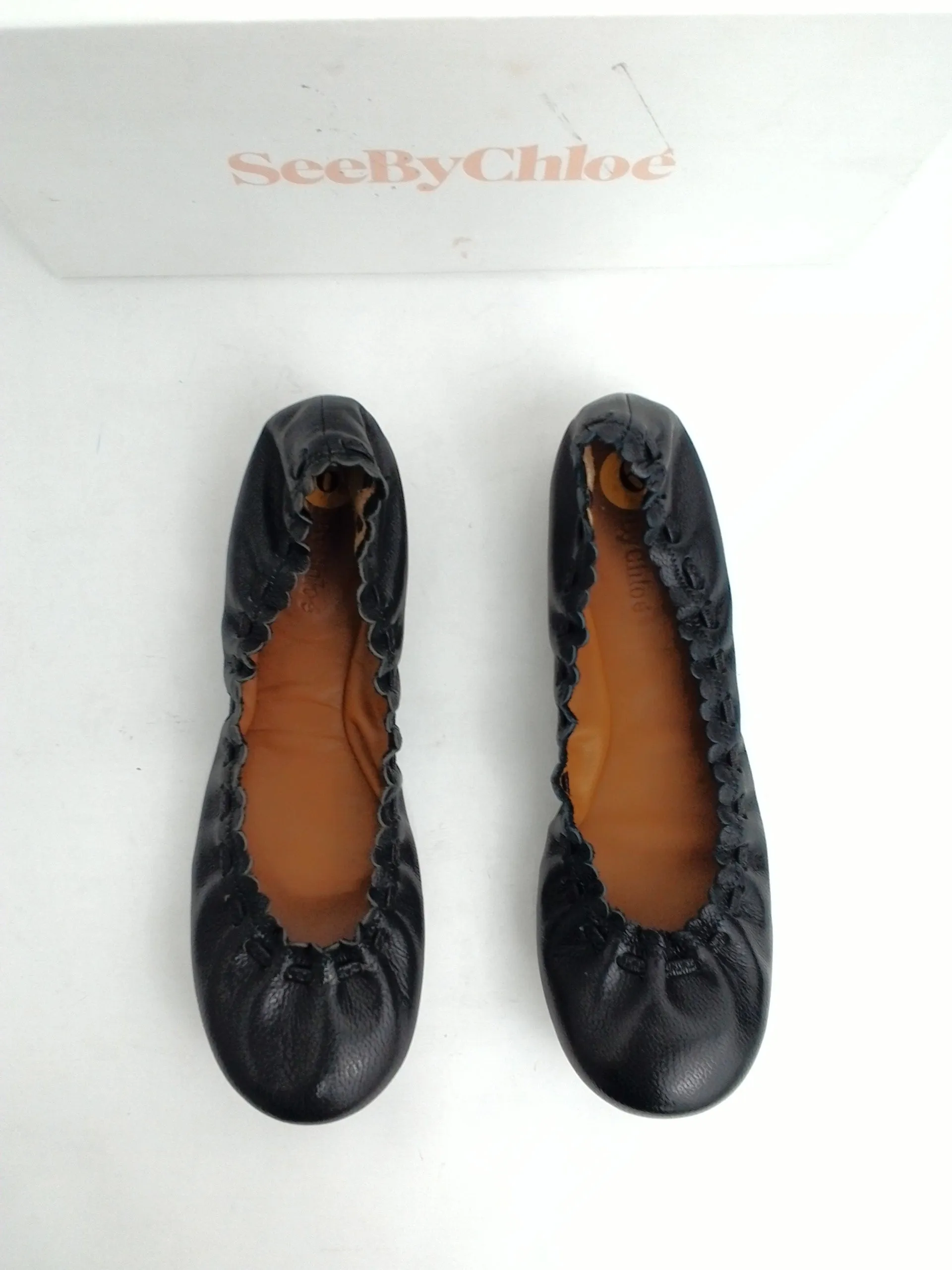 SeeByChloé Women's Goat Ballerina Lac Size 36
