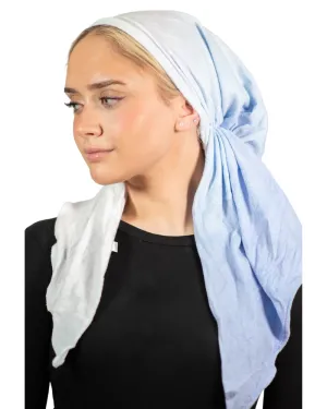 Terry Blue Ombre' Adjustable Pre-Tied Bandanna