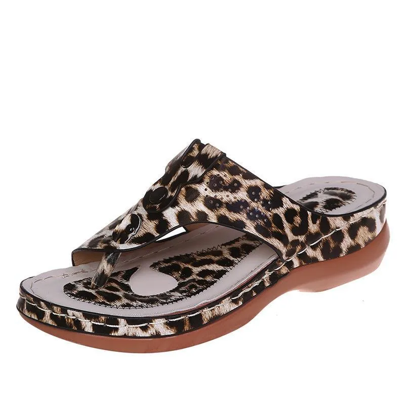 Thong Sandals Wedges Shoes Summer Beach Shoes Flip Flops