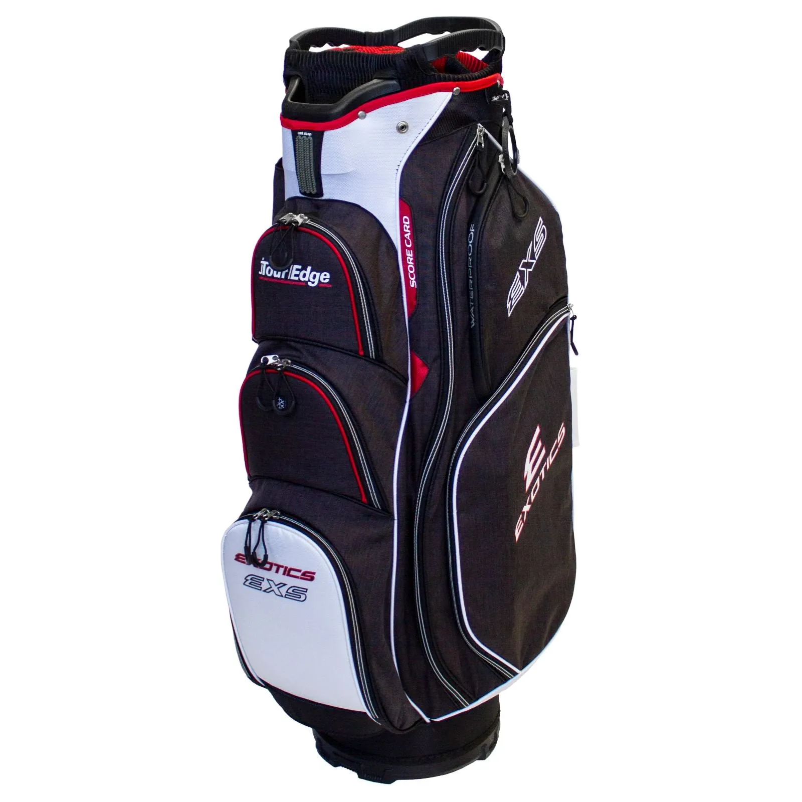 Tour Edge Exotics Xtreme Cart 7.0 Bag-Black-Red-White