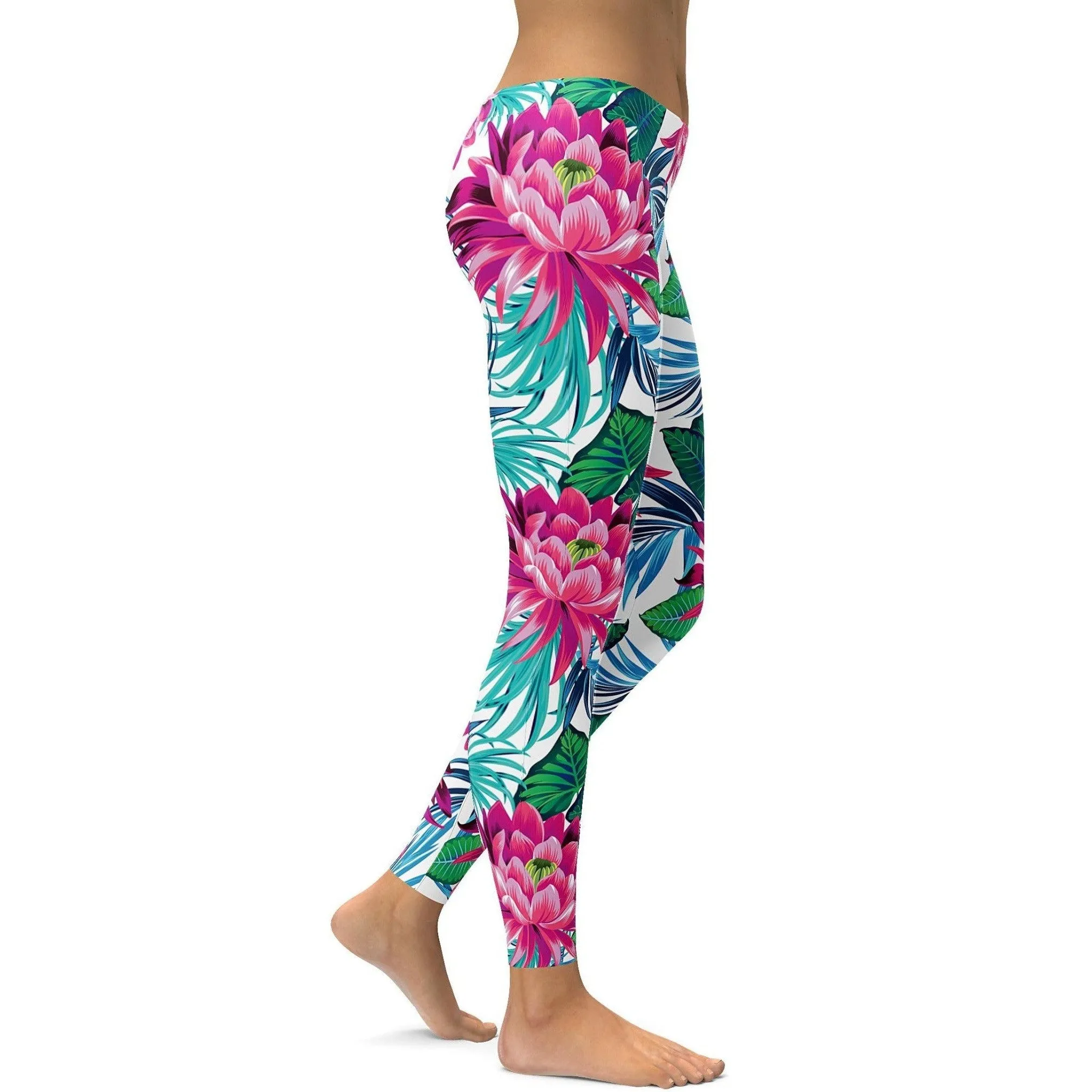 Tropical Flowers Leggings