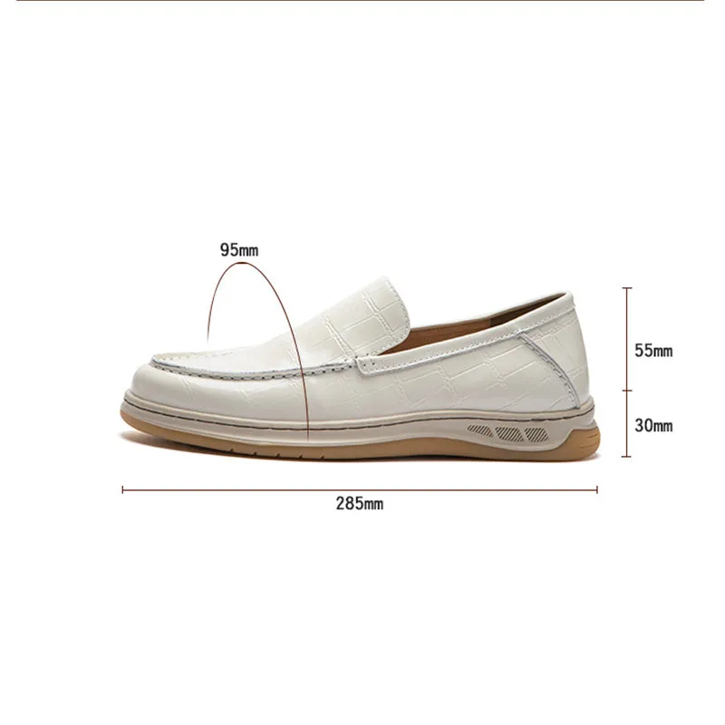 Veltique Croc-Textured Glide Loafers